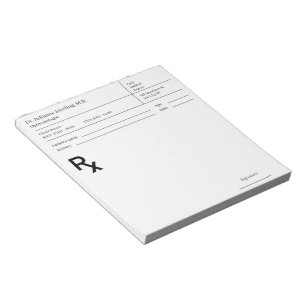 Arzt Rezept Notizblock – Editierbare Arzt RX