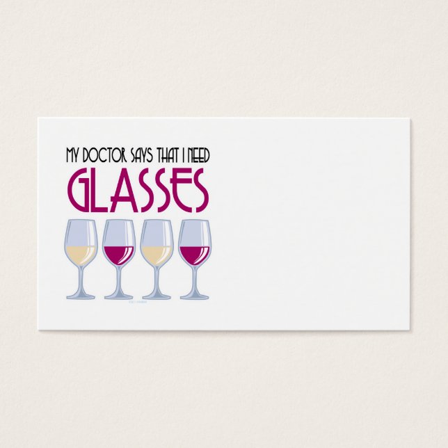 Arzt sagt, ich brauche Brille (Vorderseite)