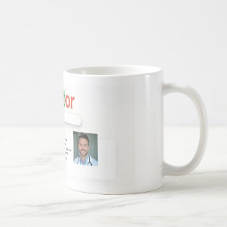 Arzt-Suche Stil Individueller Name Becher – Person Kaffeetasse
