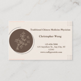 Arzt/traditioneller chinesischer Arzt Visitenkarte