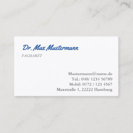Arzt Visitenkarte