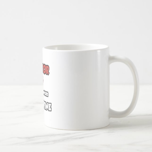 Arzt... wird für Wein arbeiten Kaffeetasse (Rechts)