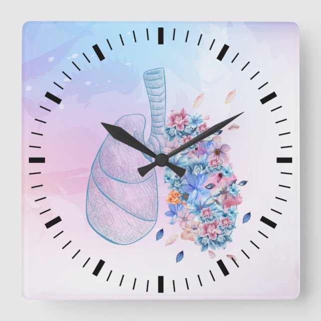 Ärzte, Klinik Quadratische Wanduhr (Vorderseite)