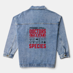 Ärzte Leckerei mehr als eine Tierart Tierarzt Jeansjacke