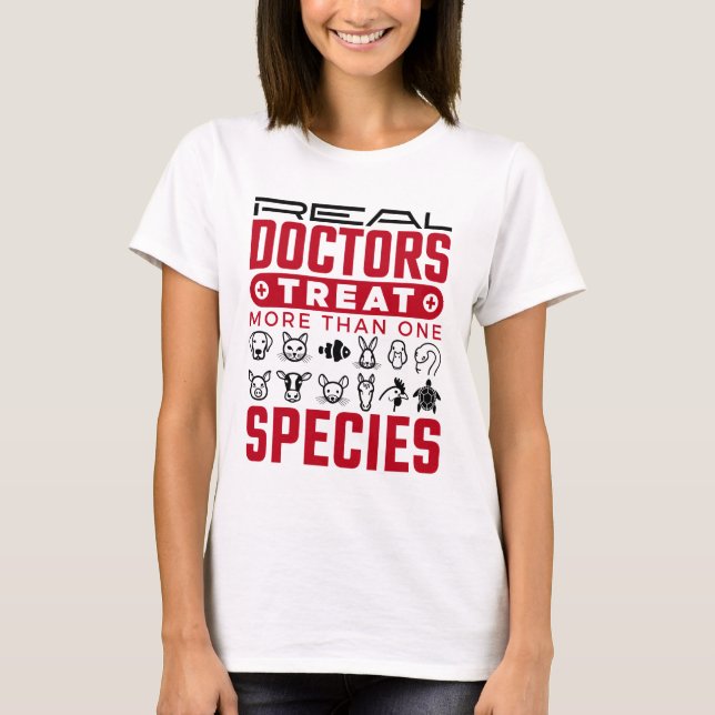 Ärzte Leckerei mehr als eine Tierart Tierarzt T-Shirt (Vorderseite)