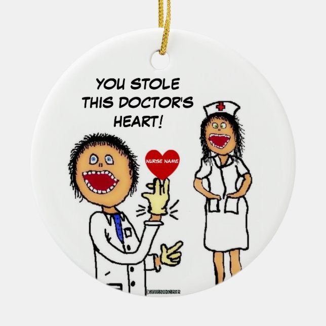Ärzte Lieben Krankenpflege Romance Keramikornament (Vorne)