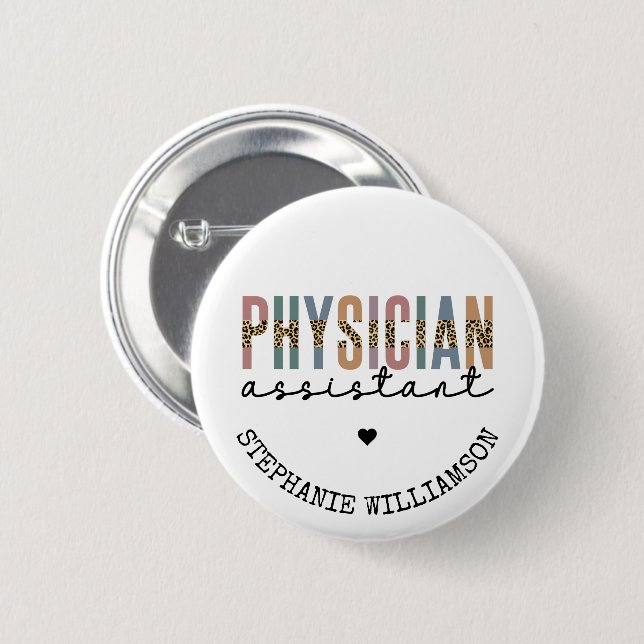 Ärzteassistent Ärzteassoziation Button (Vorne & Hinten)