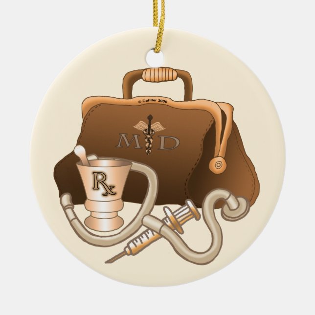 Ärztetasche Keramikornament (Vorne)