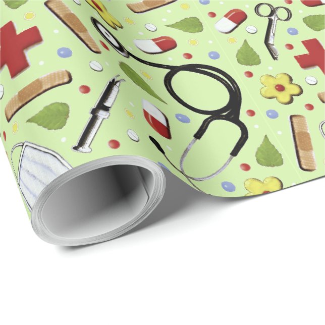 Arztgeschenk Geschenkpapier (Rolleneckpunkt)