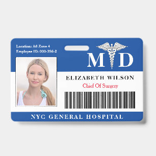 Ärztin  Foto-ID des Krankenhauses Medizinischer M Ausweis