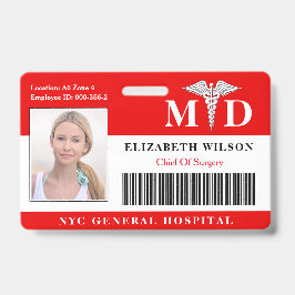 Ärztin| Foto-ID des Krankenhauses Medizinischer Mi Ausweis