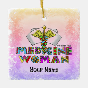 Ärztin Keramikornament