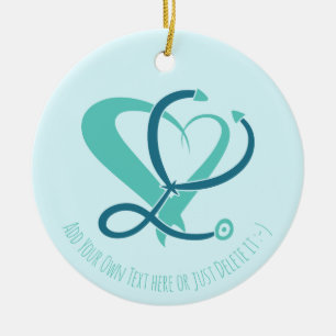 Ärztin, Krankenschwester, paramedizinisch, Geschen Keramik Ornament