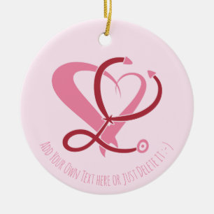 Ärztin, Krankenschwester, paramedizinisch, Geschen Keramik Ornament