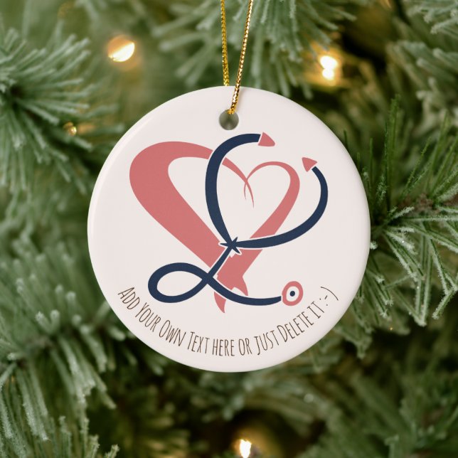 Ärztin, Krankenschwester, paramedizinisch, Geschen Keramik Ornament (Baum)