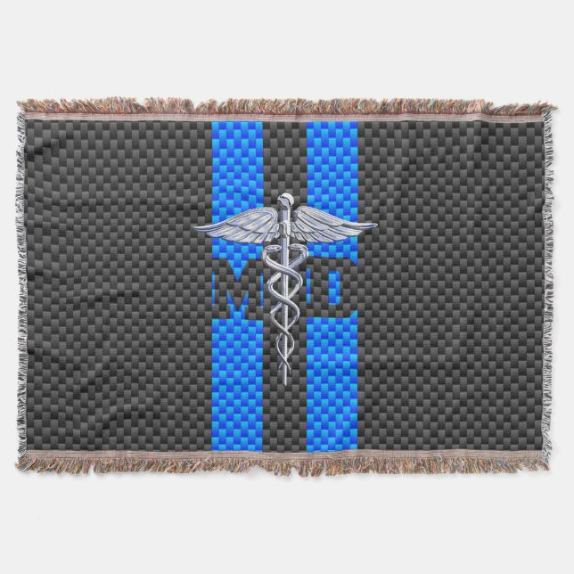 Ärztliche Ärztin MD Caduceus auf Carbon Fibre Deco Decke (Vorderseite)