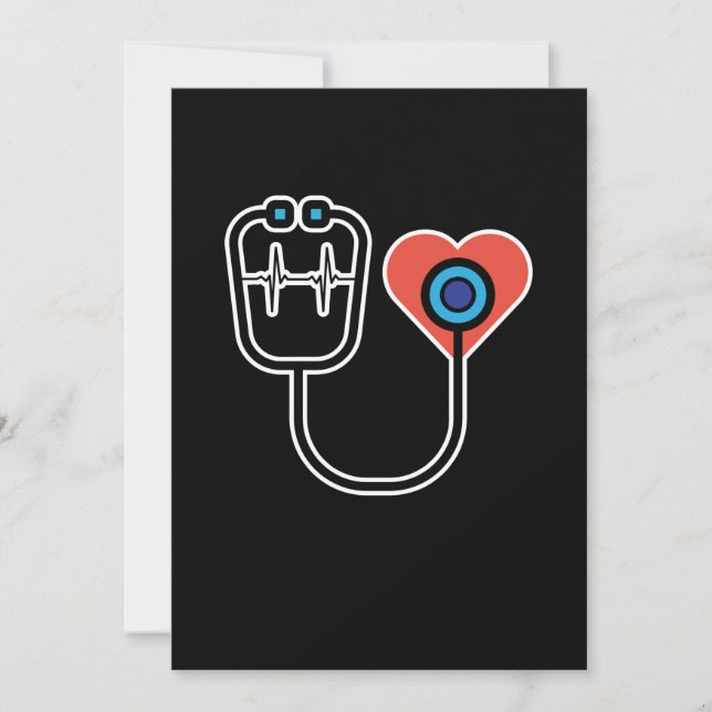 Ärztliche Assistentin Heart PA Medizinstudenten Gr Einladung (Vorderseite)