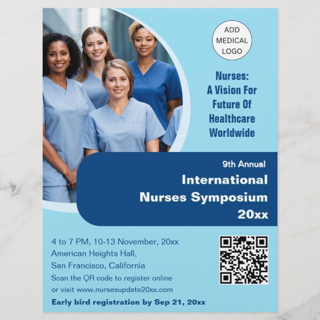 Ärztliche Betreuung für Krankenpflege Flyer (Vorne)