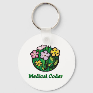 Ärztliche Coder Blooms2 Schlüsselanhänger