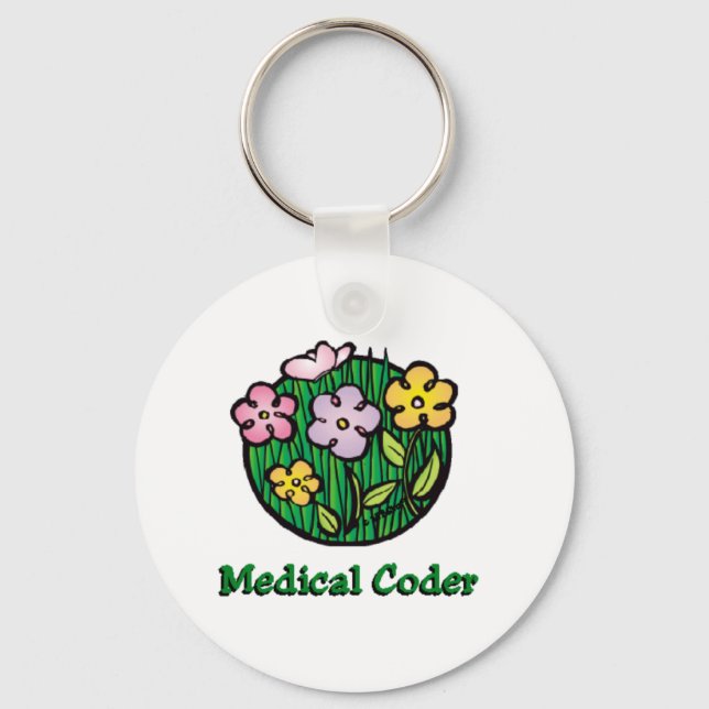 Ärztliche Coder Blooms2 Schlüsselanhänger (Vorderseite)