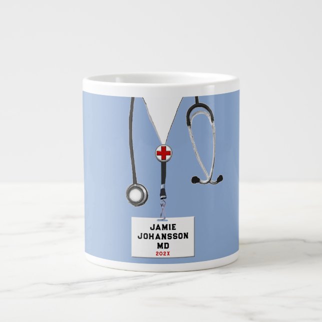 Ärztliche Fachschule Grad 2024 Jumbo-Tasse (Vorderseite)