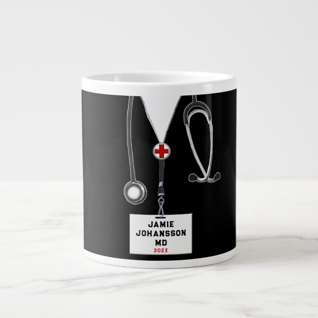 Ärztliche Fachschule Grad 2024 Jumbo-Tasse (Vorderseite)