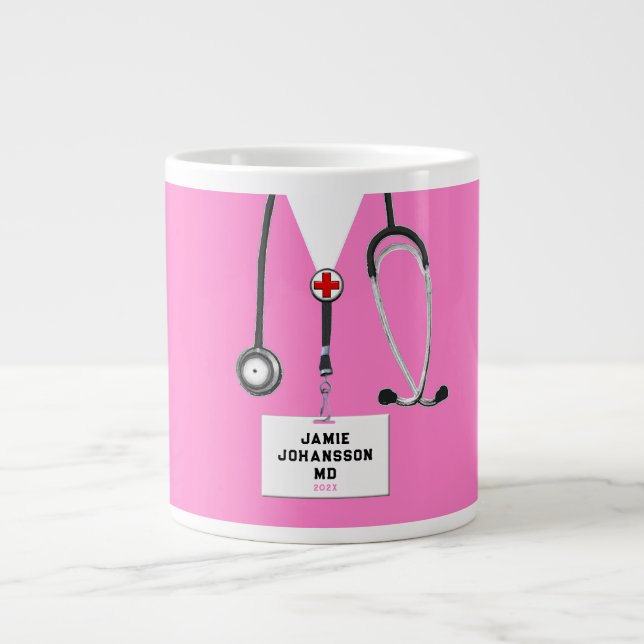 Ärztliche Fachschule Grad 2024 Jumbo-Tasse (Vorderseite)