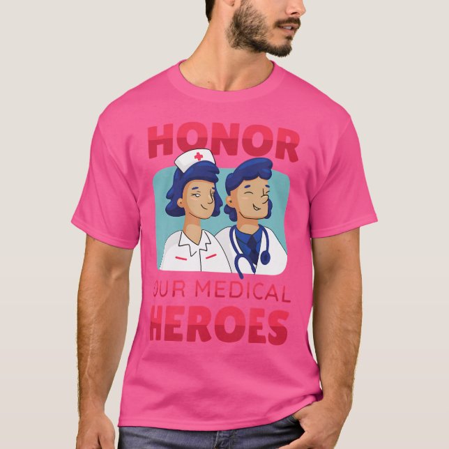 Ärztliche Helden Ärztin Krankenpflege Ärzte Männer T-Shirt (Vorderseite)