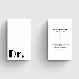 Ärztliche Leistungen: Schwarz-Weiß-Gesundheitsarzt Visitenkarte