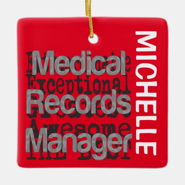 Ärztliche Platten Manager Außerordentlicher CUSTOM Keramikornament (Vorderseite)