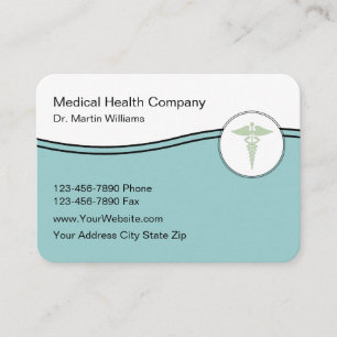 Ärztliche Theme Doctor Office Business Cards Visitenkarte
