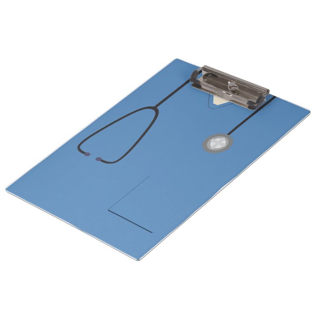 Ärztliche Untersuchung Krankenschwester Doktor Blu Klemmbrett (Schrägansicht)