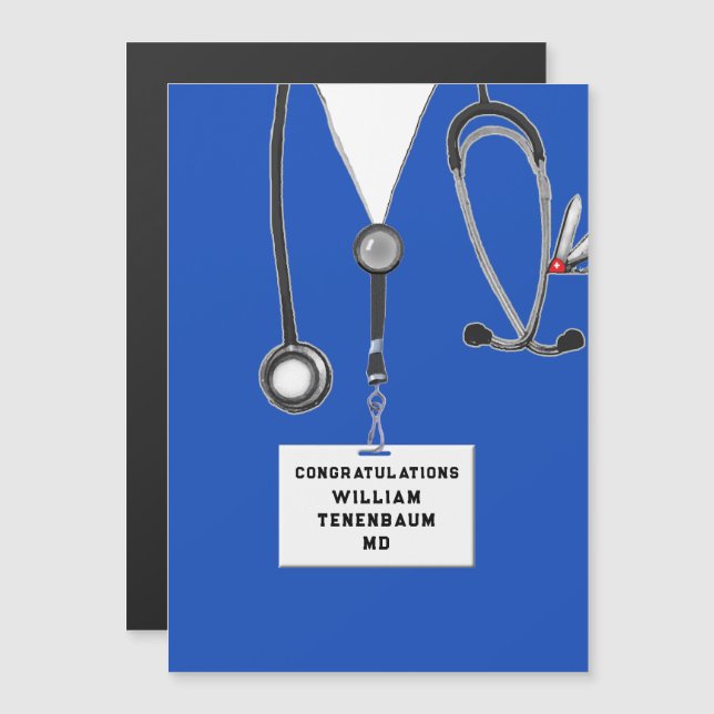 Ärztlicher Abschluss Magnetkarte (Vorne/Hinten)