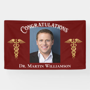 Ärztlicher Arzt Krankenschwester Zahnarzt Roter Ab Banner