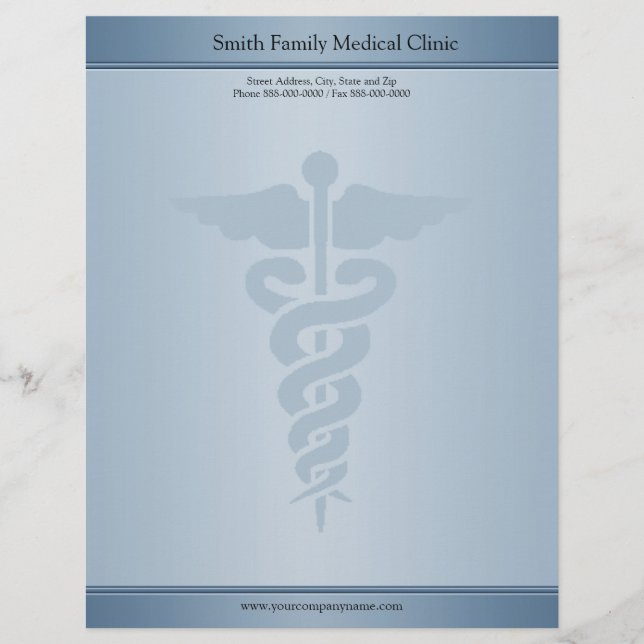 Ärztlicher Arzt Letterhead Briefkopf (Vorderseite)