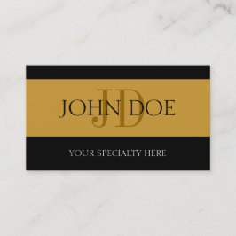 Ärztlicher Arzt MD Gold/Gold Visitenkarte