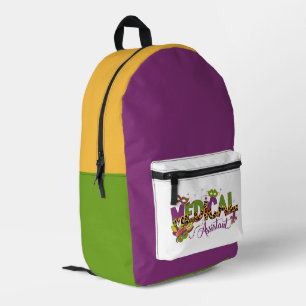 Ärztlicher Assistent - Mardi Gras-Rucksack Bedruckter Rucksack