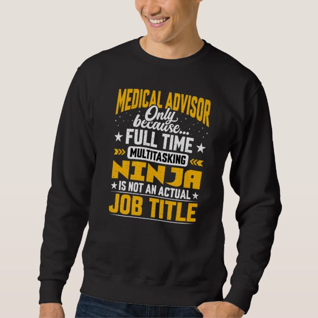 Ärztlicher Berater Beruf Titel Ärztlicher Berater Sweatshirt (Vorderseite)