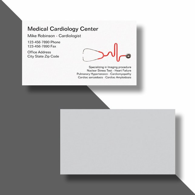 Ärztlicher Fachdienst für Kardiologie Visitenkarte (Von Creator hochgeladen)