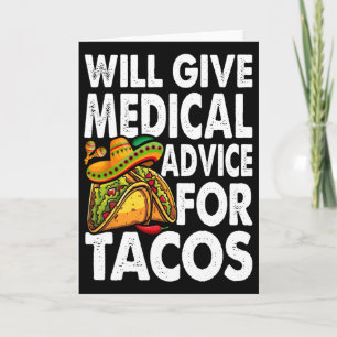 Ärztlicher Rat für Tacos Mexican Cinco De Mayo Doc Karte