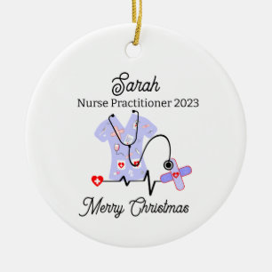 Ärztlicher Weihnachtskrankenpfleger 2023 Keramik Ornament