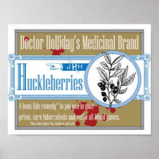 Arztpraxis Huckleberries Poster