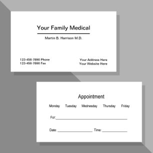 Arztpraxis Visitenkarte