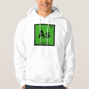 As - Absinth Chemie Periodensystem Symbol Hoodie