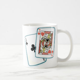 As and Jack Poker Cards Kaffeetasse