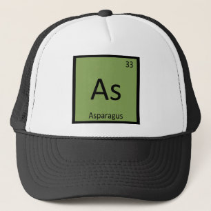AS - Asparagus Pflanzenchemie Periodische Tabelle Truckerkappe