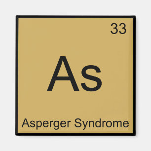 As - Asperger-Syndrom Lustiger Chemie-Element-Shir Magnet