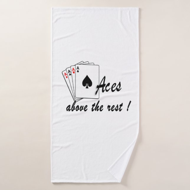 As au-dessus du reste blanc (Serviette de bain)