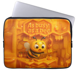As busy as a bee – cute productivity bee life laptopschutzhülle