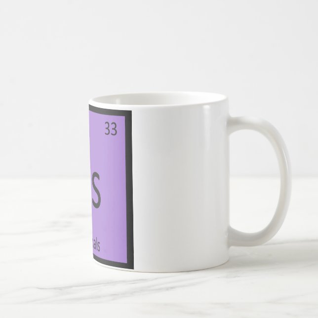 As - Chemische Chemie - Periodischer Tabelleneleme Kaffeetasse (Rechts)